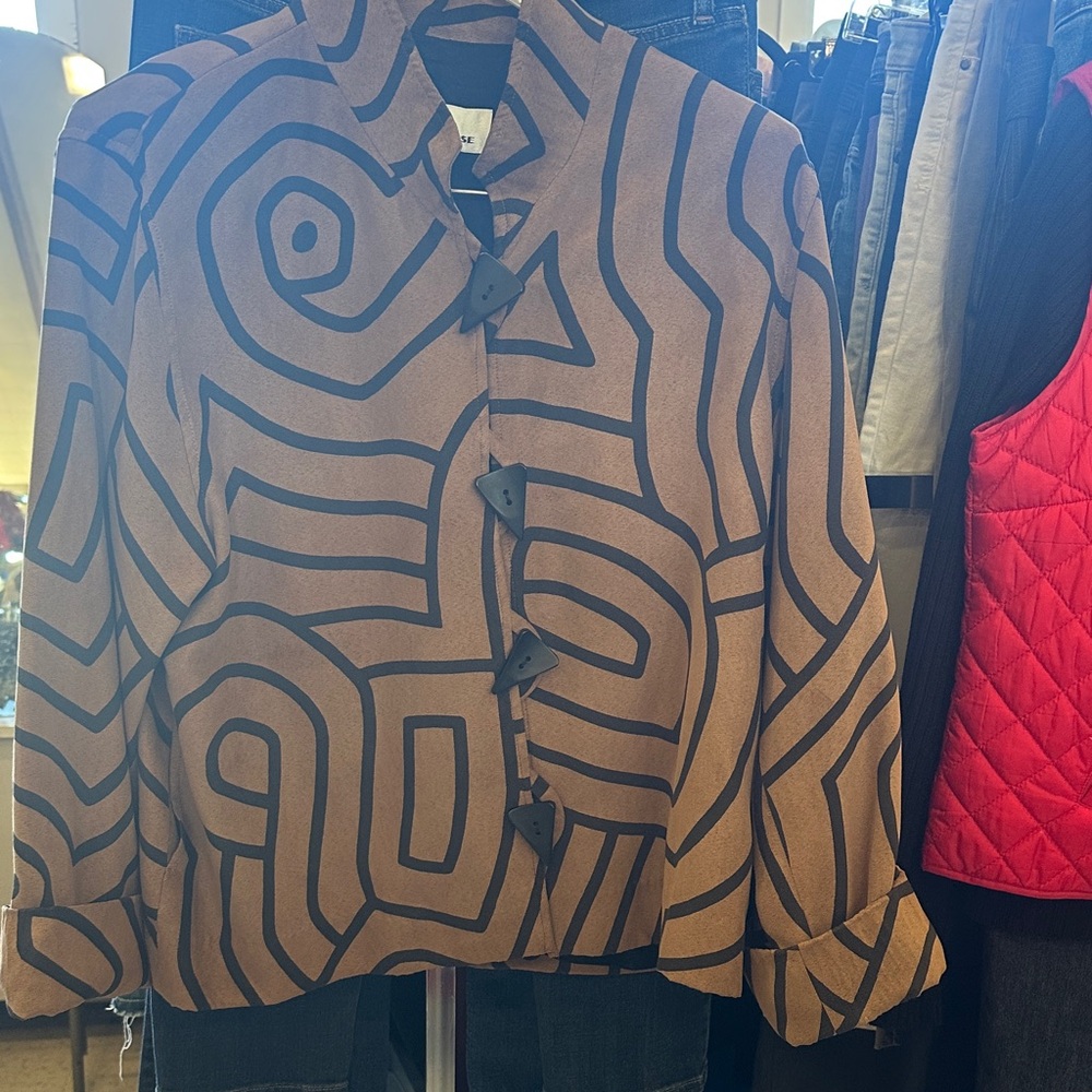 Vintage Abstract Patterned Jacket